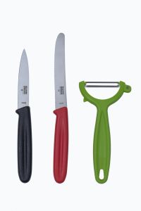 Swiss Essentials Knife & Peeler Set 3pc