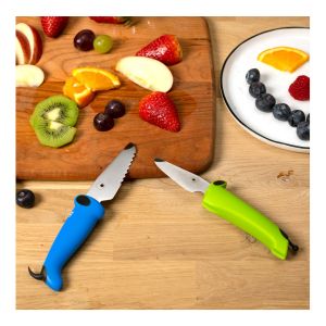KINDERKITCHEN® KNIFE SET GREEN / BLUE 2 PCS