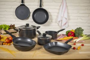 Easy Induction 5pc Cookware & Frying Pan Set  