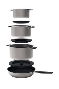 Smart & Compact 3 Pan Cookware Set