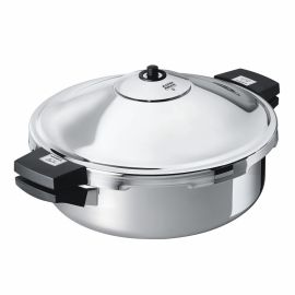 Duromatic Hotel Pressure Cooker Frying Pan Side Grips - 28cm / 5L