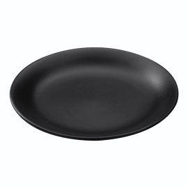 Plate White Clay Black 20cm